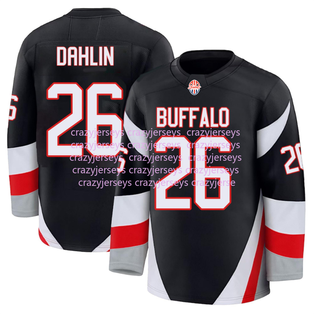 72 Tage Thompson hockey jersey 26 Rasmus Dahlin UkkoPekka Luukkonen Jack Quinn Radim Mrtka Greenway Alex Tuch Peyton Krebs Devon Levi Zach Benson jerseys