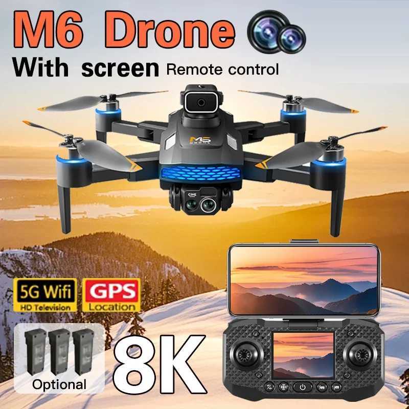 M6 Drone 4K Professional HD Drones with a Camera5G WIFI FPV Video 8k UAV With sn Remote control RC Quadcopter Dron for Toy C251204