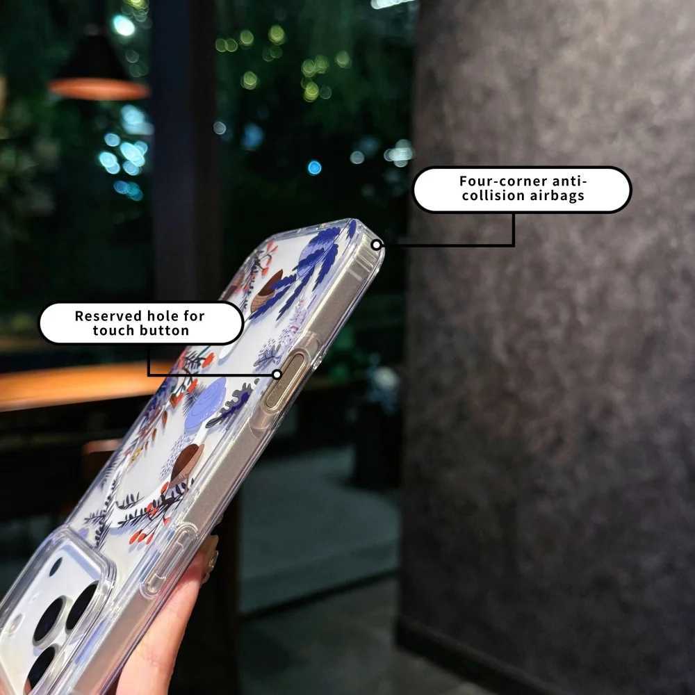 Watercolor Transparent Flowers Element Design Magnetic Phone CaseFor iphone 17 17Pro max 17Air Colorf Daisy case H251203