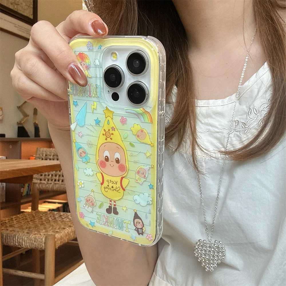 Cute Cloud Cartoon Star Phone Case for iPhone 17 13 14 15 16 Pro Max 17 Pro Fundas with Hinges Kawaii Protection Cases For 16 17 H251203