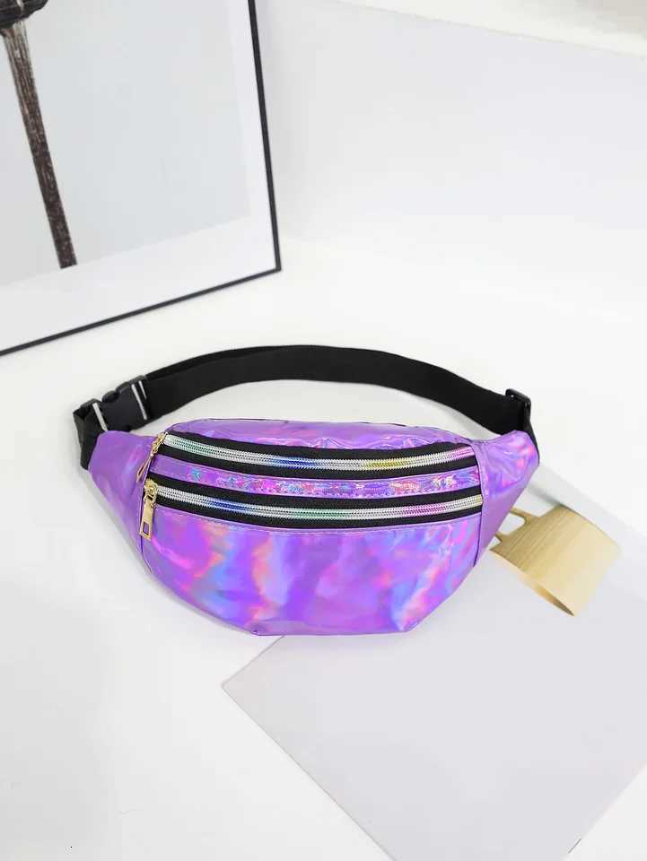 Laser Fanny Pack Belt Bag for Women Cross Body Womens Crossbody Bags Waist Bag Fashion Waist Pack Bum Bag Hiking Running TravelT251204