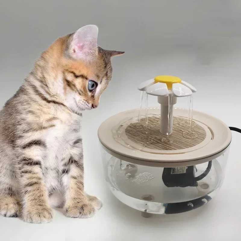 Crystal-Clear USB-Powered Cat Water Fountain with Auto-Circulation for Fresh Hydration M251204