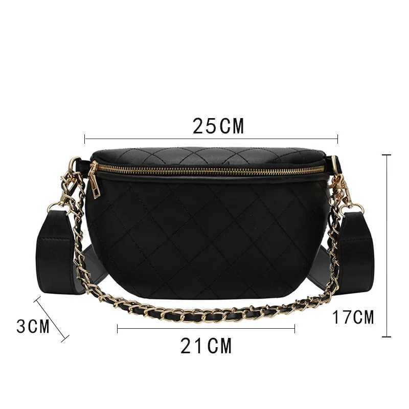 Chain Waist Bags Women Leather Belt Bags Female Fanny Pack High-quality Zipper Chest packs Luxury Brand Banana Bags Phone pocketT251204