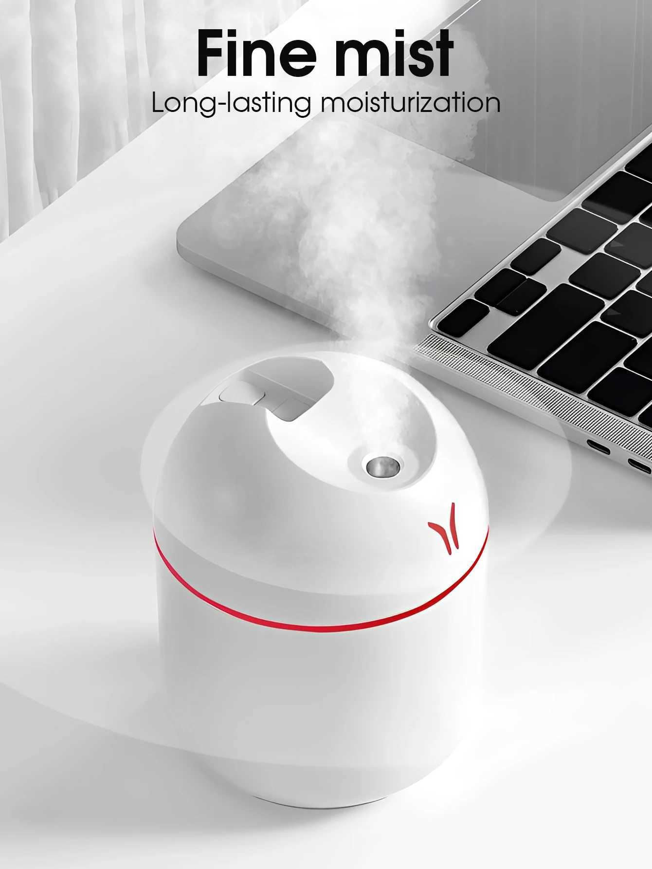250ML Air Humidifier Mini trasonic Rantic Light USB Essential Oil Diffuser Car Purifier Ara Anion Mist Maker Humidifier C251204