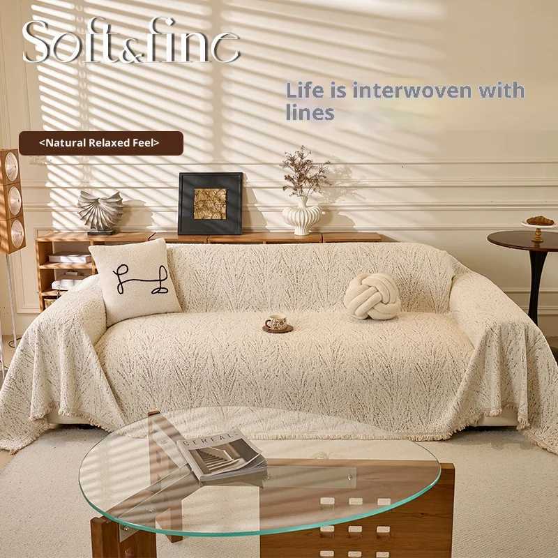 Elegant Stitch Chenille Sofa Cover Cat Proof Reversible Slip Resistant Protector for Loveseat 2 3 4 Seater Sofa M251204 - view 7