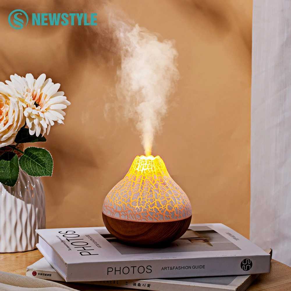 Volcano Air Humidifier 300ml Large Capacity Water Mist Aratherapy Diffuser USB Desktop Humidifier with 7 Colorf Night Lights C251204