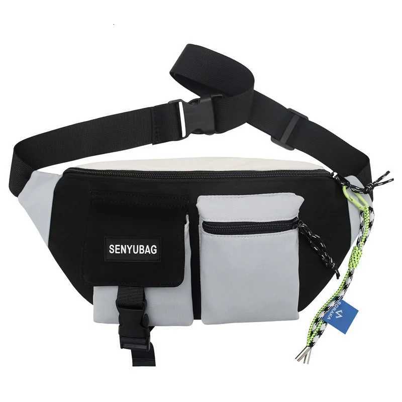 High Quality Nylon Panelled Waist Packs New Brand Unisex Chest Pack Casual Outdoor Travel Crossbody Bag Men Wasit Belt BagsT251204