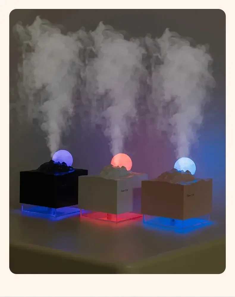 Scent Diffuser Cool Mist Humidifier with LED Moon Lamp Essential Oil Ara Diffuser and Night Light for He and Off C251204