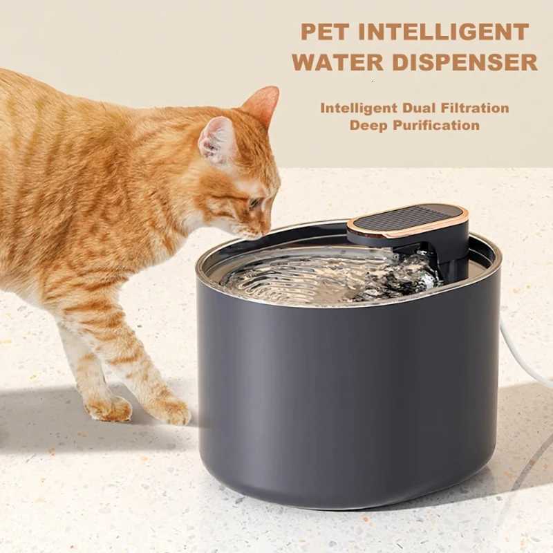 Pet Smart Water Dispenser 3L Fully Automatic LED Light Automatic Water Feeder Automatic Circulation Cat and Dog Drinking Bowl M251204