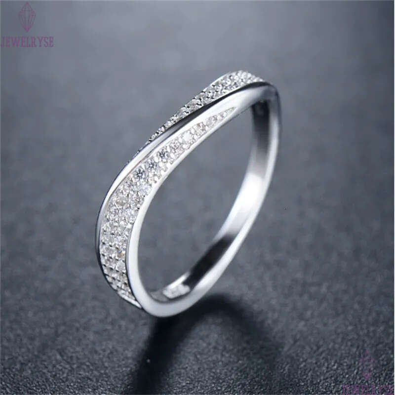 classic band rings designer for woman s925 sterling silver jewelry party beach 5A cubic zirconia luxury diamond 18k gold ring women valentines day gif