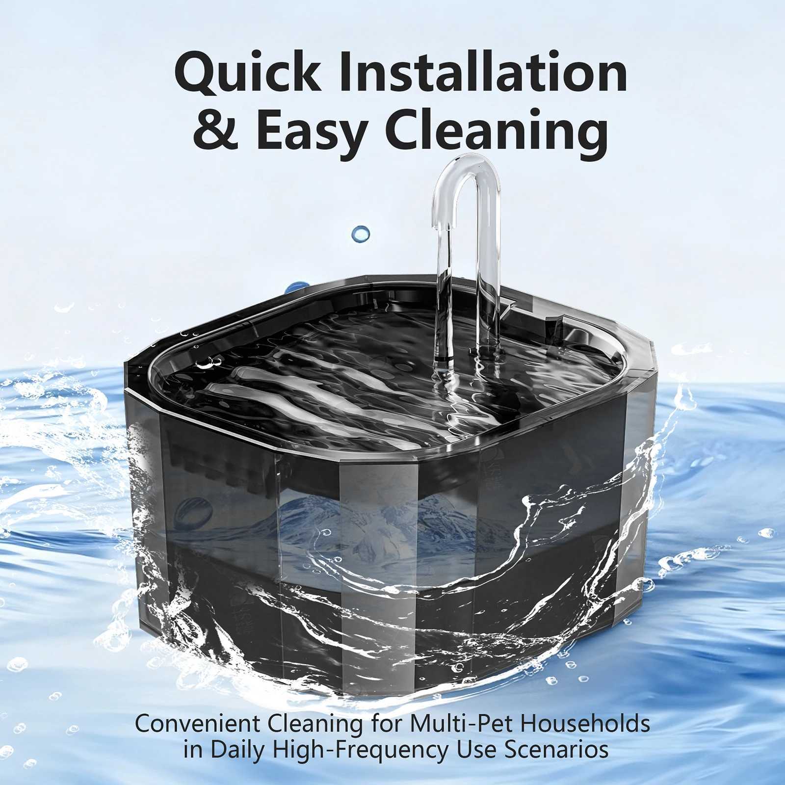 Cat Water Fountain Pet Drinking Bowl 15L With Auto Recirculate Filter USB Electric Mute Multi Function Cat Water Dispenser M251204