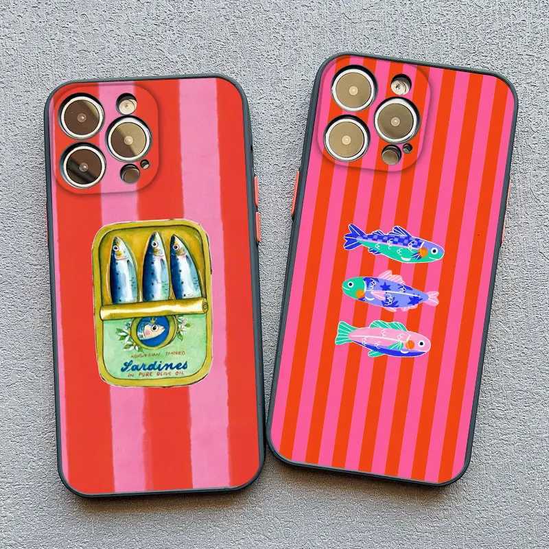 Sardines Can Pattern Phone Case For iPhone 17 16 15 14 Pro Max Plus 13 12 11 Pro Max Mini X XS XR 16 Plus Shockproof Covers H251203