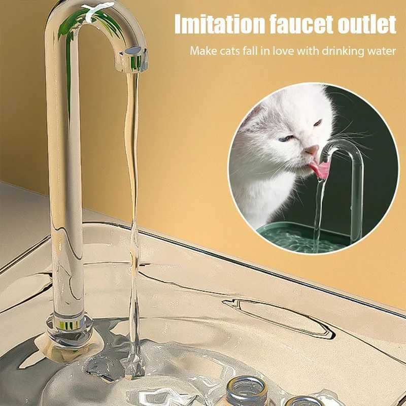 Ultra-Quiet Cat Water Fountain Auto Filter Cat Drinker USB Electric Mute Recirculate Filtering Drinking for Cats Water Dispenser M251204