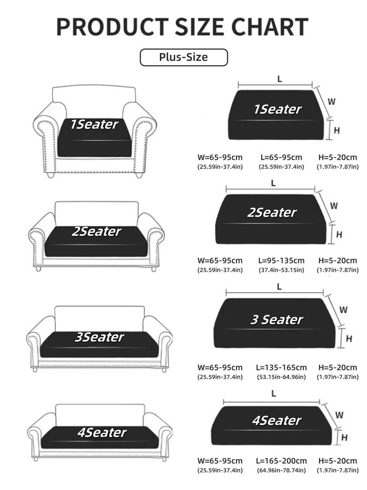 LANMOLIFEThickened Jacquard Sofa Seat Cover Spandex Dust Proof Elastic Sofa Covers Removable Cleaning Furniture Protective Cover M251204 - view 4