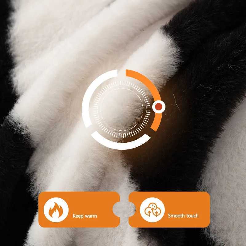 Faux Rabbit Velvet Zebra Patterned Sofa Towel Plush Warm Couch Slipcover for Autumn Winter Comfort Knee Blanket for Office Home M251204 - view 5