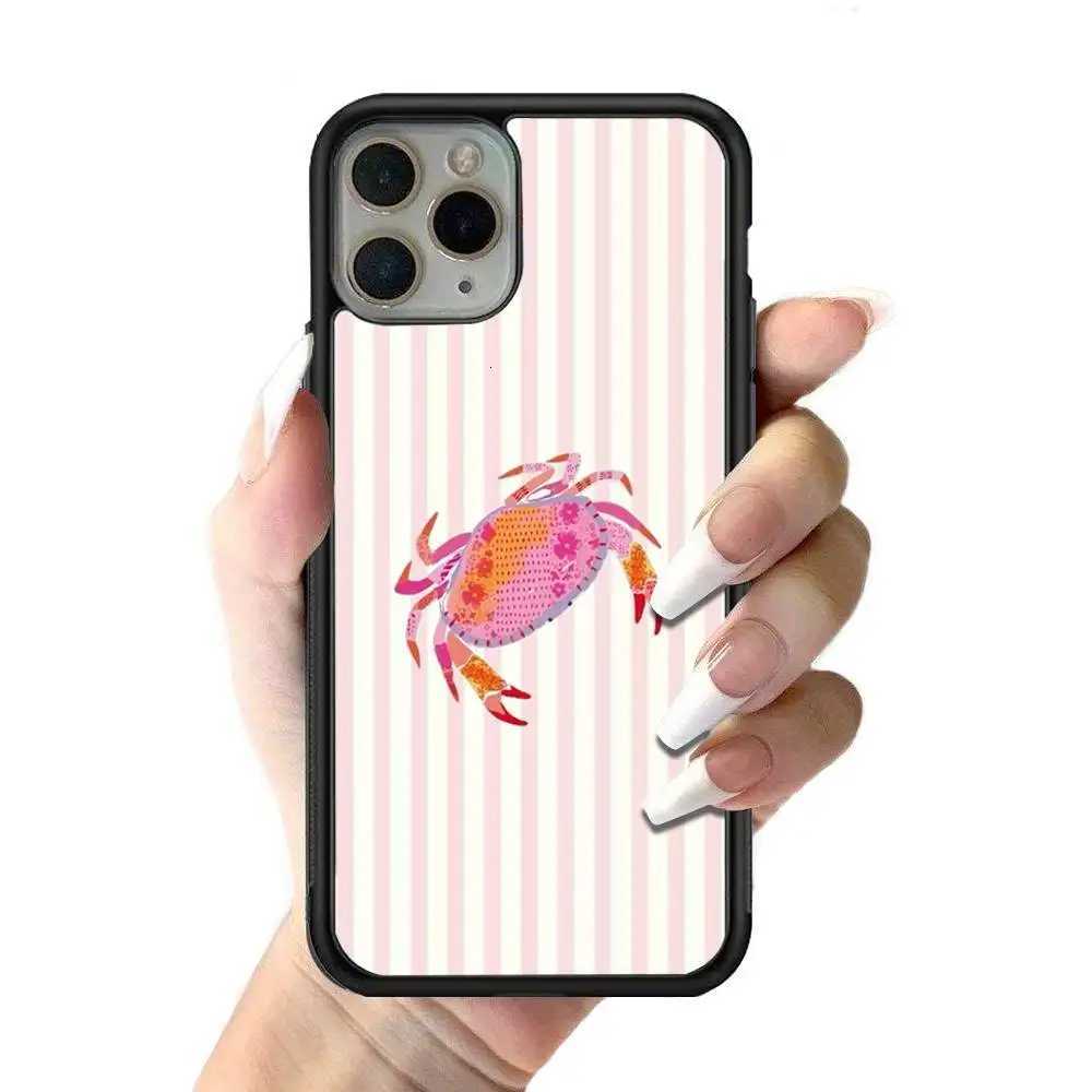 Marine life crabs lobsters Phone Case Silicone PCTPU For iPhone 11 12 13 14 15 16 17 Plus Pro Max Cover H251203