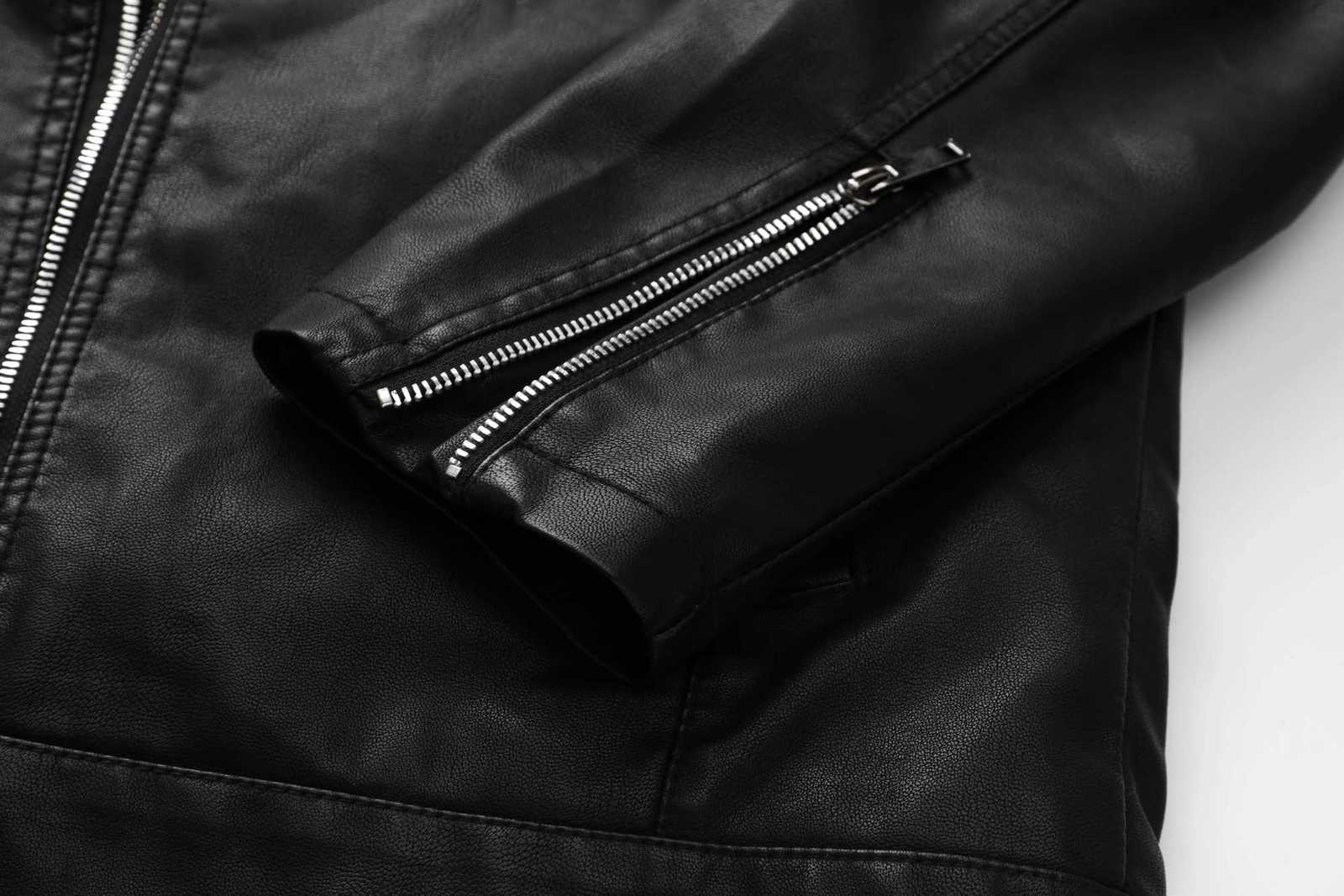 Mens motorcycle PU leather jacket casual jacketT251204