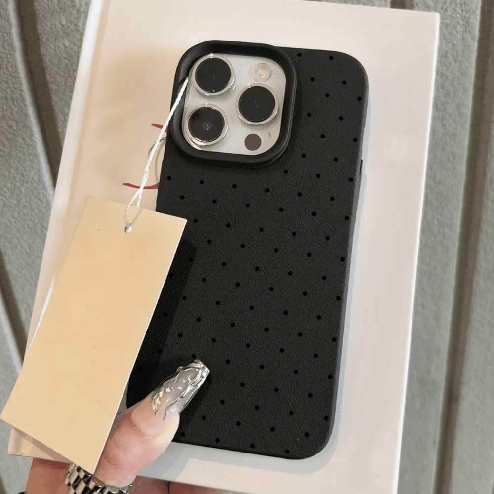 INS Polka Dot Phone Case For iPhone 13 Case iPhone 15 16 14 11 12 17 Pro Max 17 Air Candy Color Lichee Pattern Silicone Cover H251203