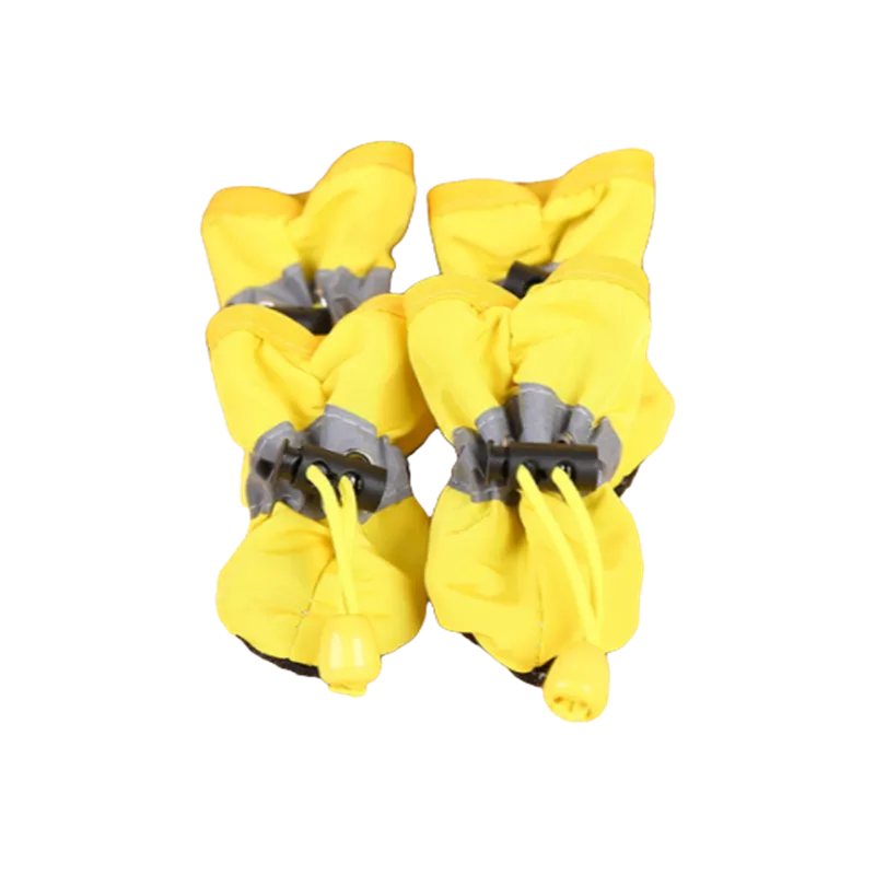 4pcs/set Waterproof Pet Dog Shoes Anti-slip Rain Boots Footwear for Small Cats Dogs Puppy Dog Pet Booties Pet Paw Accessories - view 6