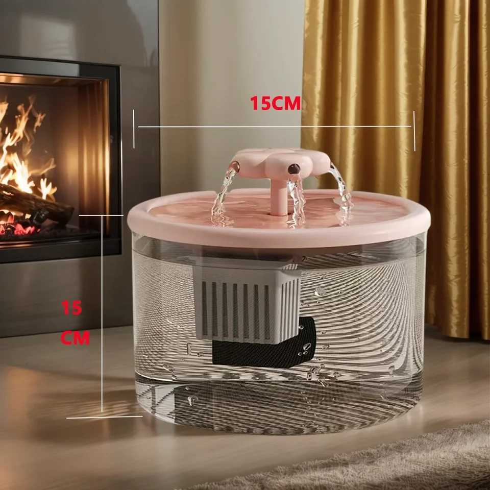 15L Ultra-Quiet Smart Cat Water Fountain with Automatic Filter and Burnout Prevention Recirculating Dog Water Dispenser Pump M251204