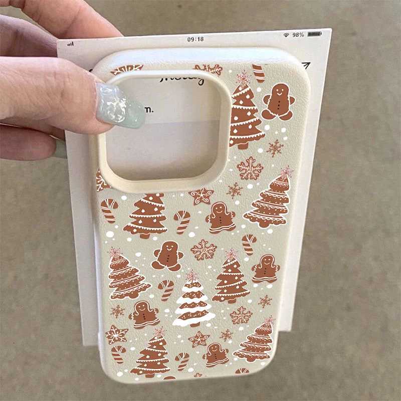 Cartoon Christmas Tree Snowflakes Phone Case For iPhone 16 15 14 13 12 11 Pro Max XS X XR 16 Plus 16E 16 Shockproof Soft Cover H251203