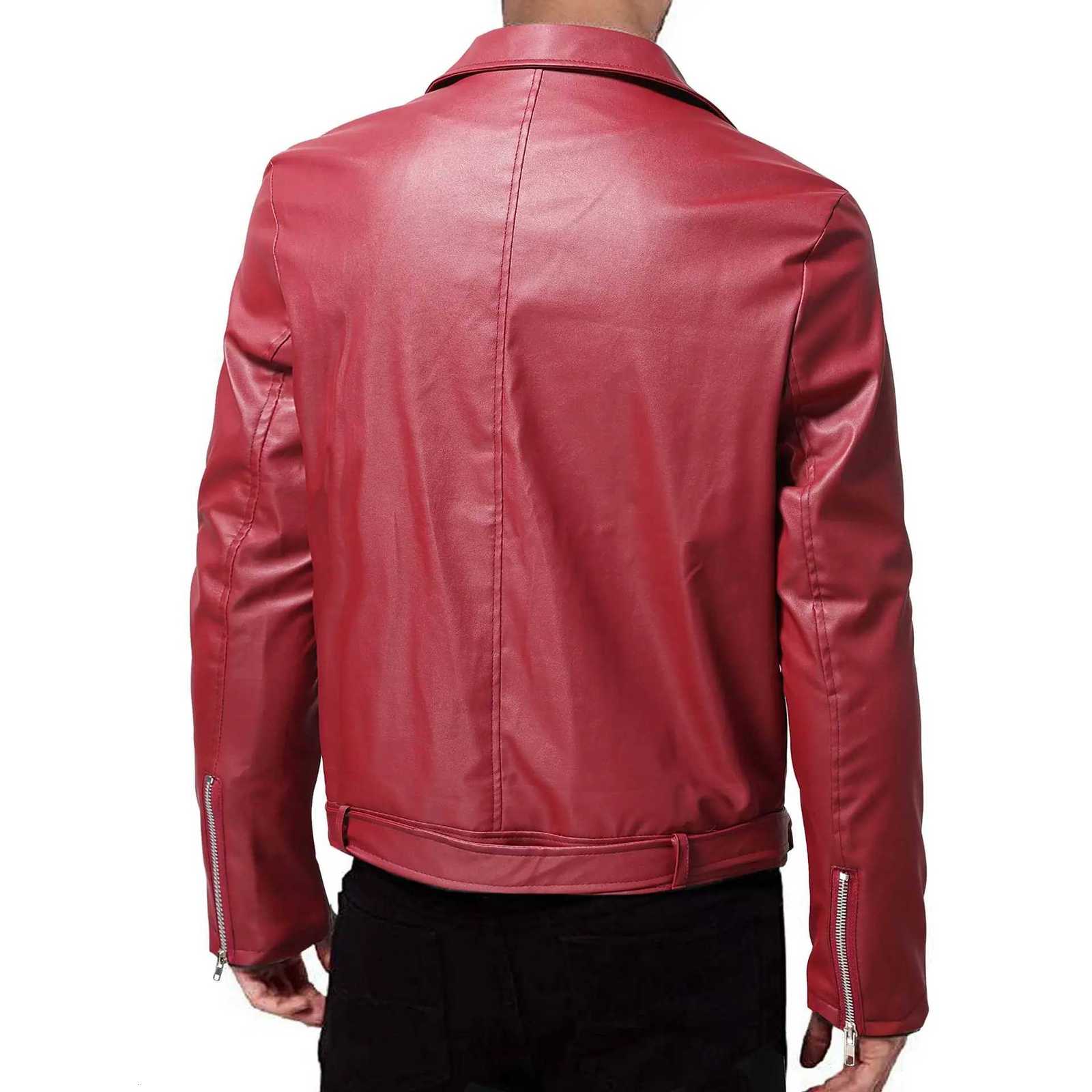 Mens Pu Leather Jacket for 2025 Spring and Autumn Newest Style Solid Color Youth Streetwear Chaquetas HombreT251204
