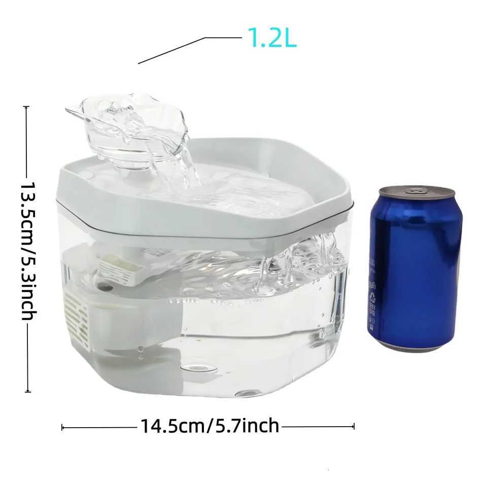 Cat Fountain 12L/4223fl oz Cat Water Dispenser Pet Drinking Fountain USB Powered - Suitable for Cats/Small to Medium Dogs M251204