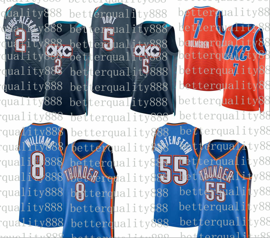 2 Shai Gilgeous-Alexander OKC Oklahomas City Thunders 2025-26 city Basketball Jersey Chet 7 Holmgren Caruso Luguentz Oklahomas Dort Jalen Williams Josh Joe