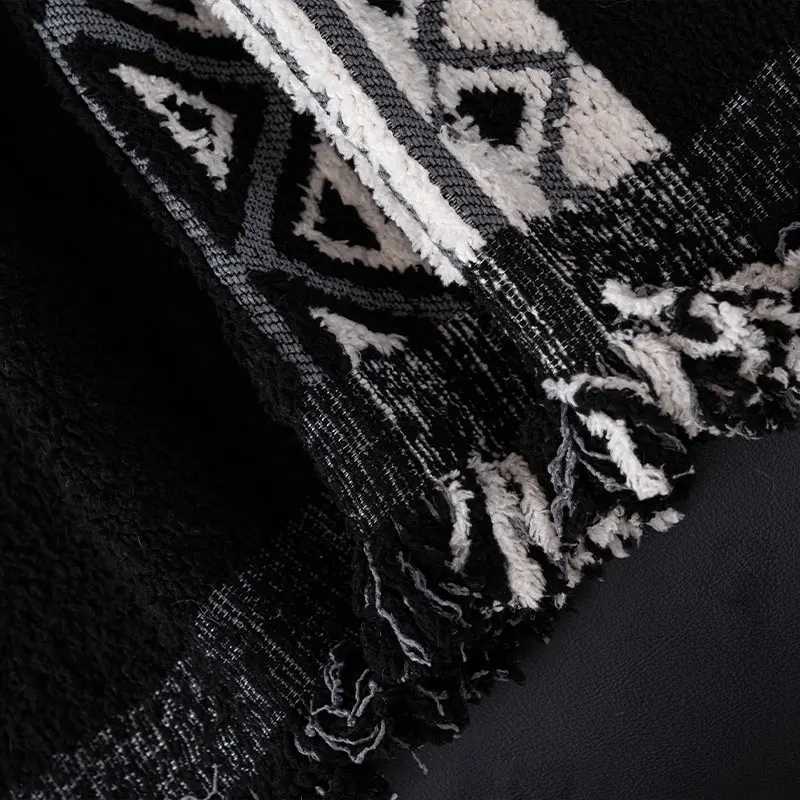 1PC-Four season universal sofa cushion fixed anti slip retro straight row high-end cushion sofa towel M251204 - view 6
