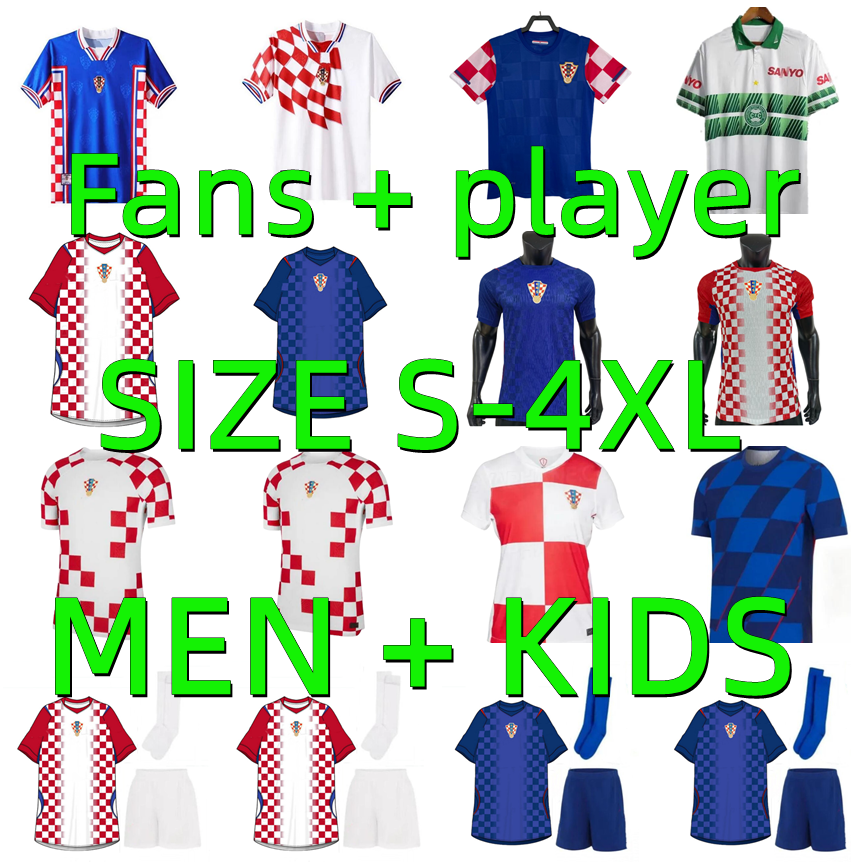 2026 2027 Croacia MODRIC soccer jerseys 1997 1998 Croatia SUKER Retro national team MANDZUKIC PERISIC KALINIC 24 25 26 27 KOVACIC Rakitic football shirt Men Kids Kit