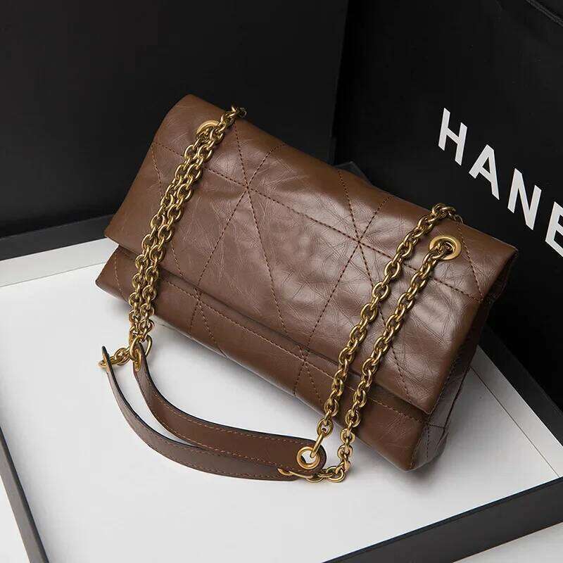 Luxury Bag Designer High End Feely Forest Autumn Winter New Small Fragrance Chain Shoulder Versatile Crossbody Underarm Folding Bag