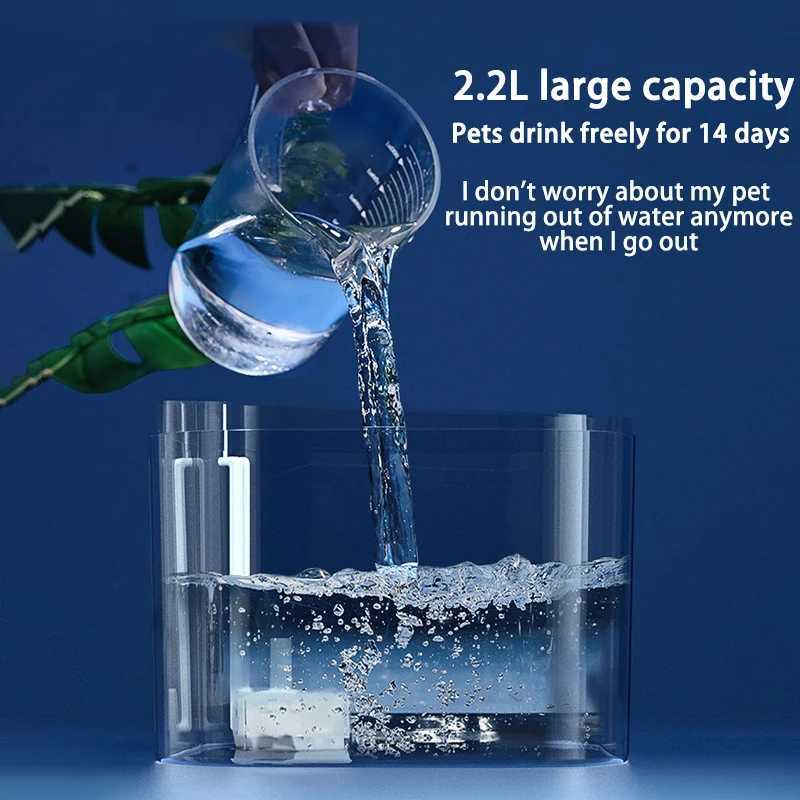 Cat Water Fountain Auto Filter USB Electric Mute Cats Dog Drinker Bowl Recirculate Filtring Drinker for Cats Pet Water Dispenser M251204