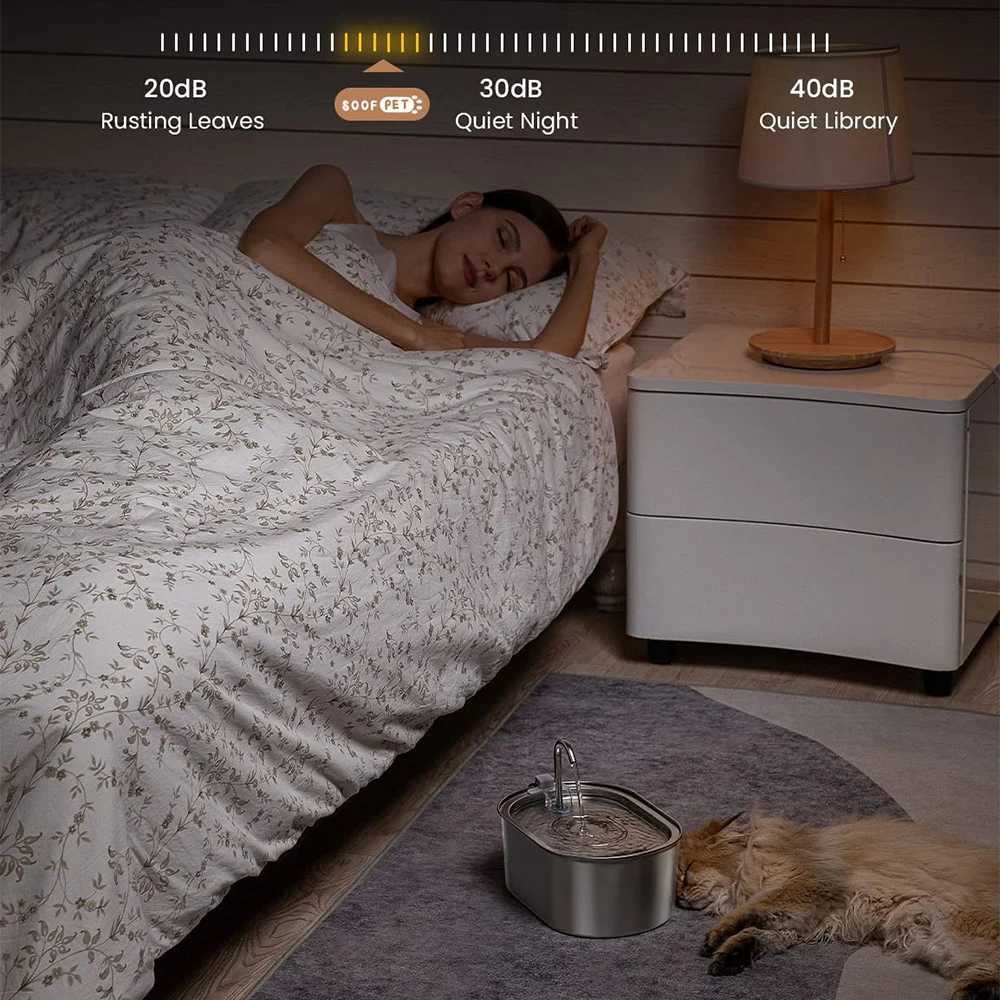 32L Stainless Steel Cat Water Fountain Automatic Pet Water Dispenser Accessories Auto Cat Drinking Fountain Dog Drinker Bowl M251204