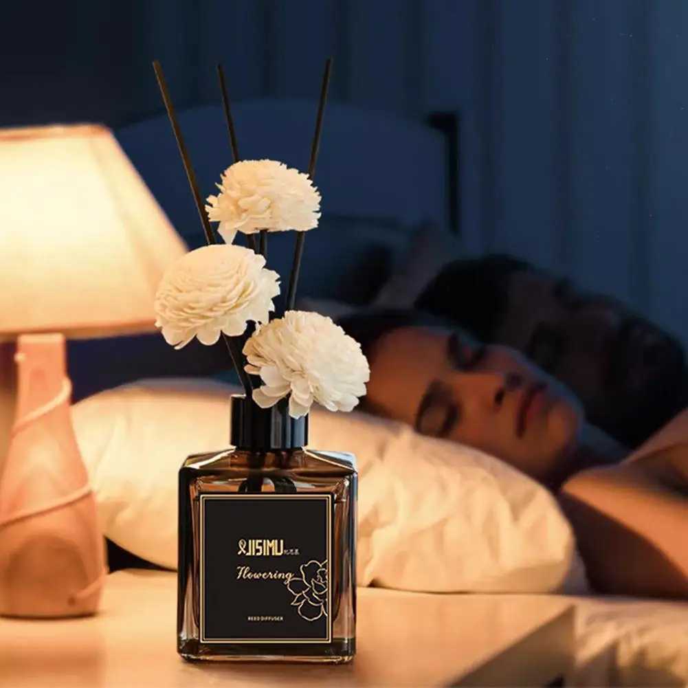 Reed Diffuser Set For Bathroom Air FreshenersJasmine Scented Oil Diffuser With SticksAromatherapy Oil Reed Diffuser Home Decor Y251204