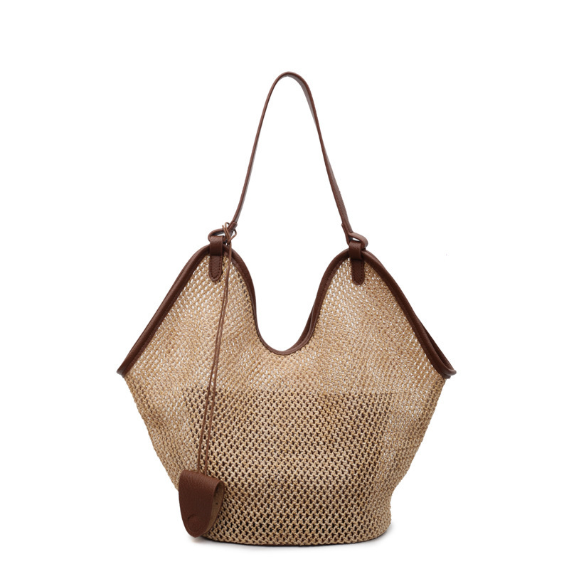 French-style Straw Summer Vacation Large Capacity New Woven Handbag Casual Shoulder Tote Bag