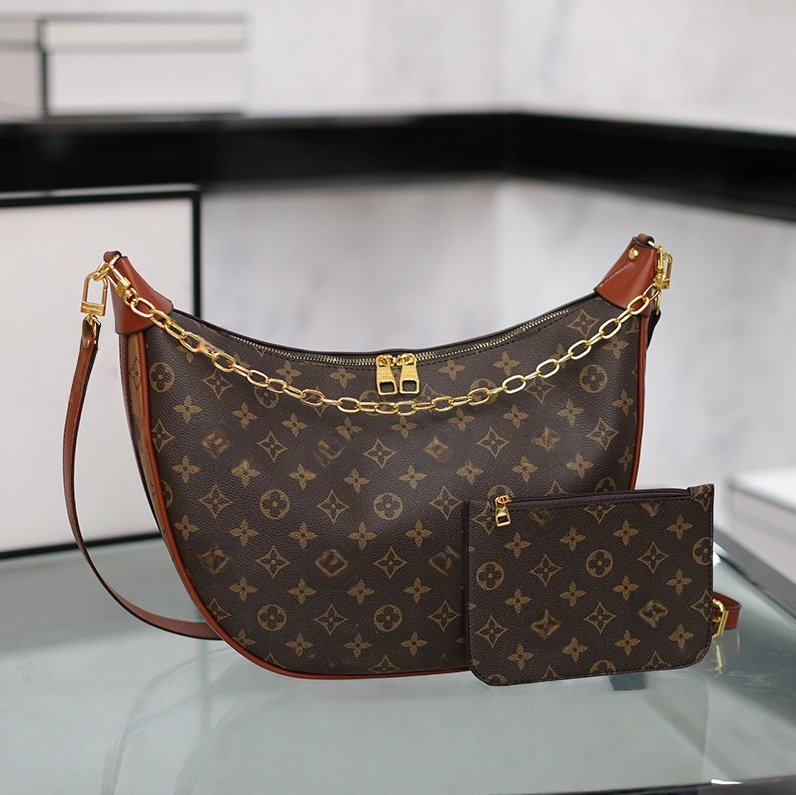 Top Luxury designer Loop bag Croissant bags shoulder hobo designer Purse Cosmetic half-moon baguette underarm Handbag crossbody Metal Chain Collection