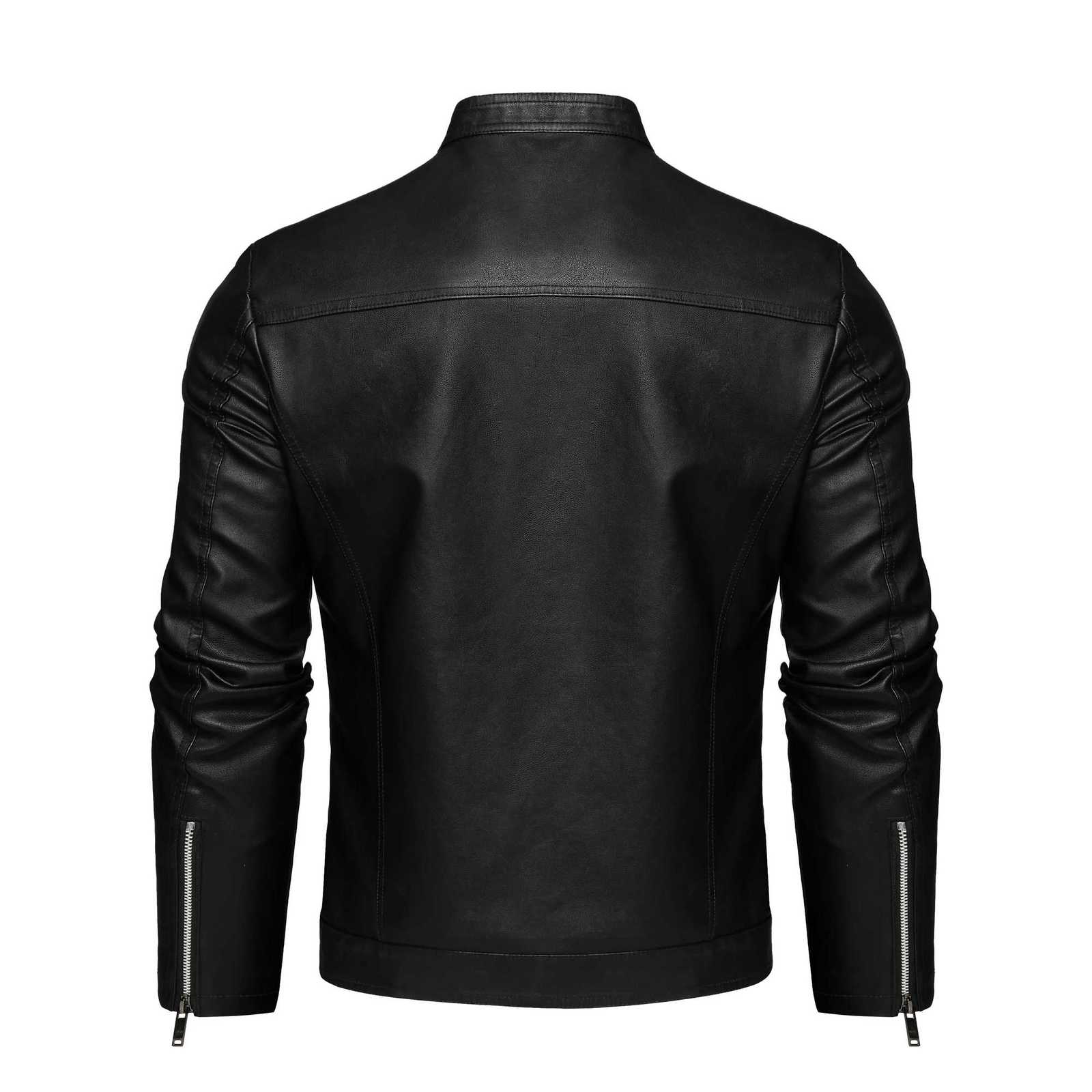 Mens motorcycle PU leather jacket casual jacketT251204