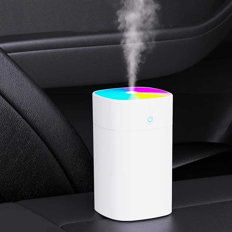 USB Mini Air Humidifier 400ml Aratherapy Diffuser-He Car Use with Silent trasonic Technology and LED Color Light C251204