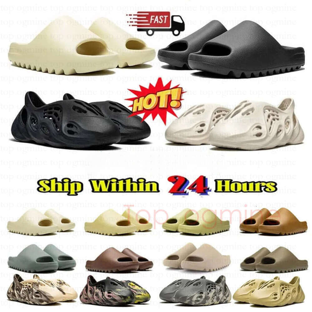 Big Size 13 Sandle Fast Shipping designer sandal slipper men women slide Onyx Black Bone Desert Sand Brown Blue Green summer sliders flip flop shoe size 36-48