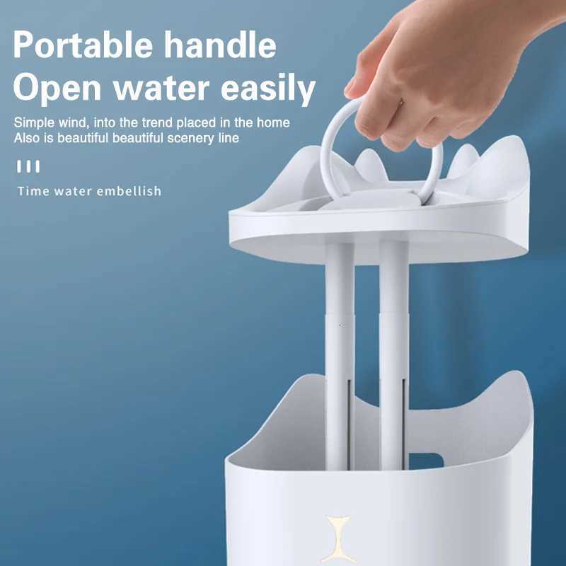 TINSOL 33L Dual-Spray Air Humidifier He Aratherapy Diffuser USB-Charging Air Purifier Nebizer with Ambient Lighting C251204