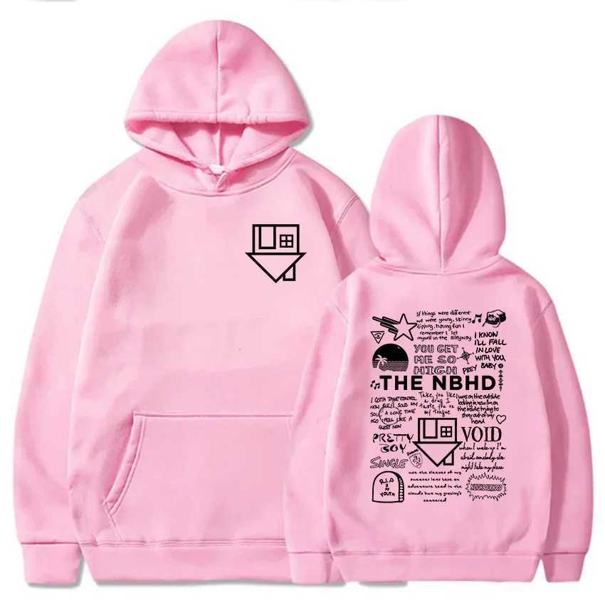 The Neighbourhood NBHD Band Prin mens outdoor hip-hop hoodie is suitable for autumn and winter sweatshirts J251203