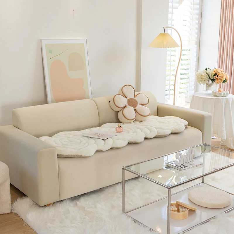 Rose Shape Sofa Cover Light Luxury Style Sofas Cushion for Living Room Winter Thicken Couch Towel High Quality Modern Decor M251204 - view 4