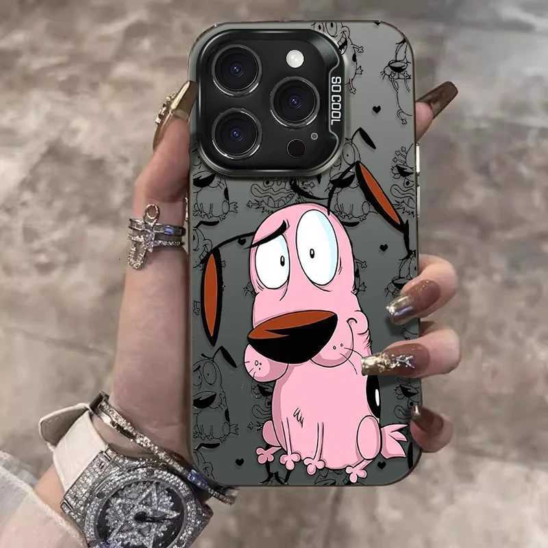 Courages Cowardly Dog Phone Case for IPhone 17 16 15 14 13 12 11 Pro Max Plus 17 Air 16E X XR XS Max Bumper Shockproof Cover H251203