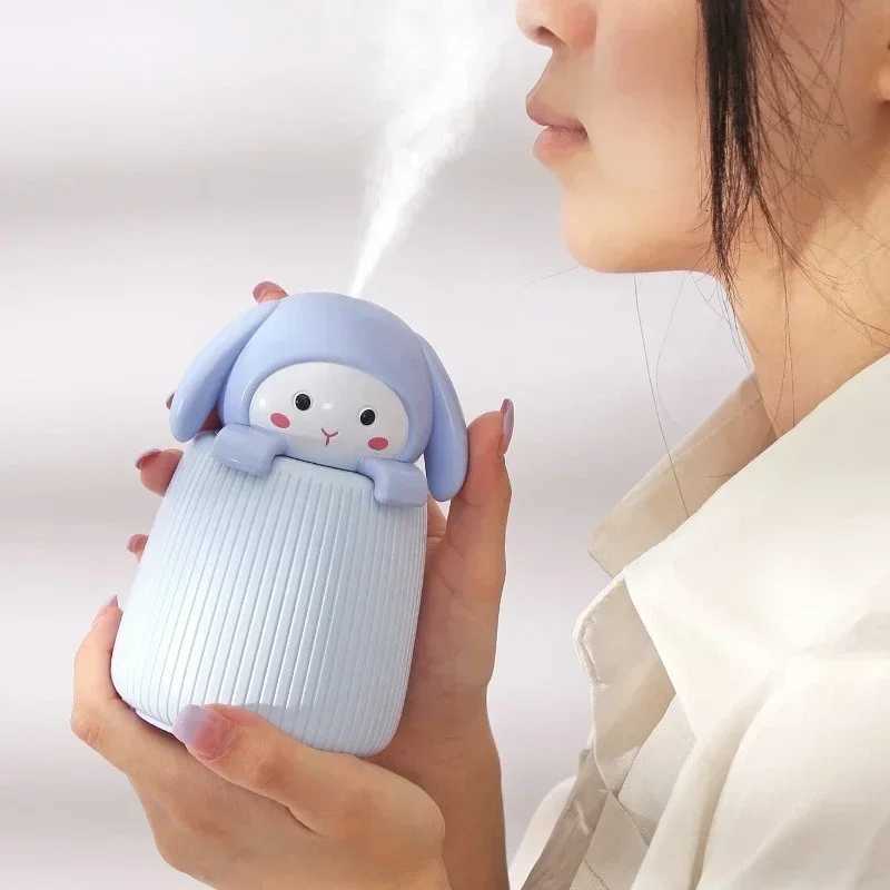 Cartoon Cute Rabbit Desktop Humidifier Two-gear Adjustment Car Bedro Off Portable Charging Spray Hydration Instrument C251204