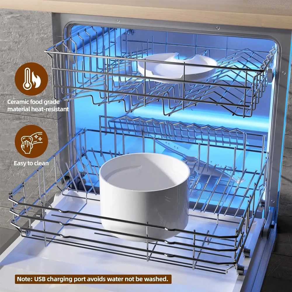 23L Automatic Ceramic Cat Water Fountain Wireless Pet Water Dispenser with Temperature Water Level Display Pets Drinker Bowl M251204