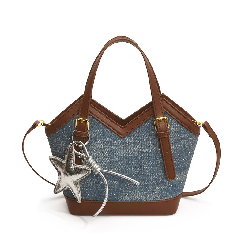 Casual Retro Bucket for Women 2025 Summer New Trendy Single Shoulder Underarm Niche Large Capacity Commuter Bag