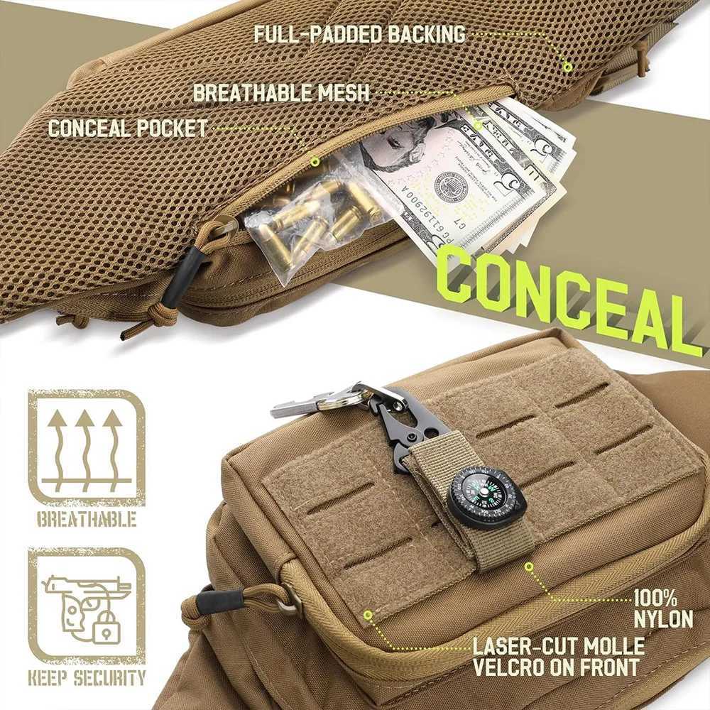 Outdoor multi-functional waist bagLarge capacitysmallsized outdoor lightweight running sports enthusiast tactical waist bag A-DHT251204