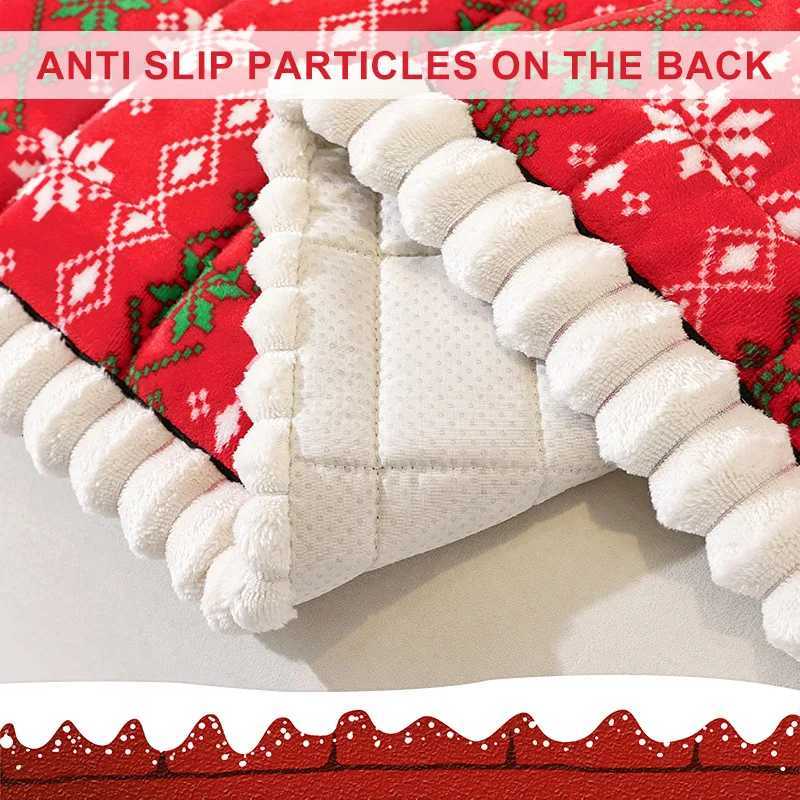 2025 Thick Christmas Red Sofa Cover Fabric Anti Slip and Cat Scratch Resistant Soft Straight Sofa Cushion Creates An Atmosphere M251204 - view 7
