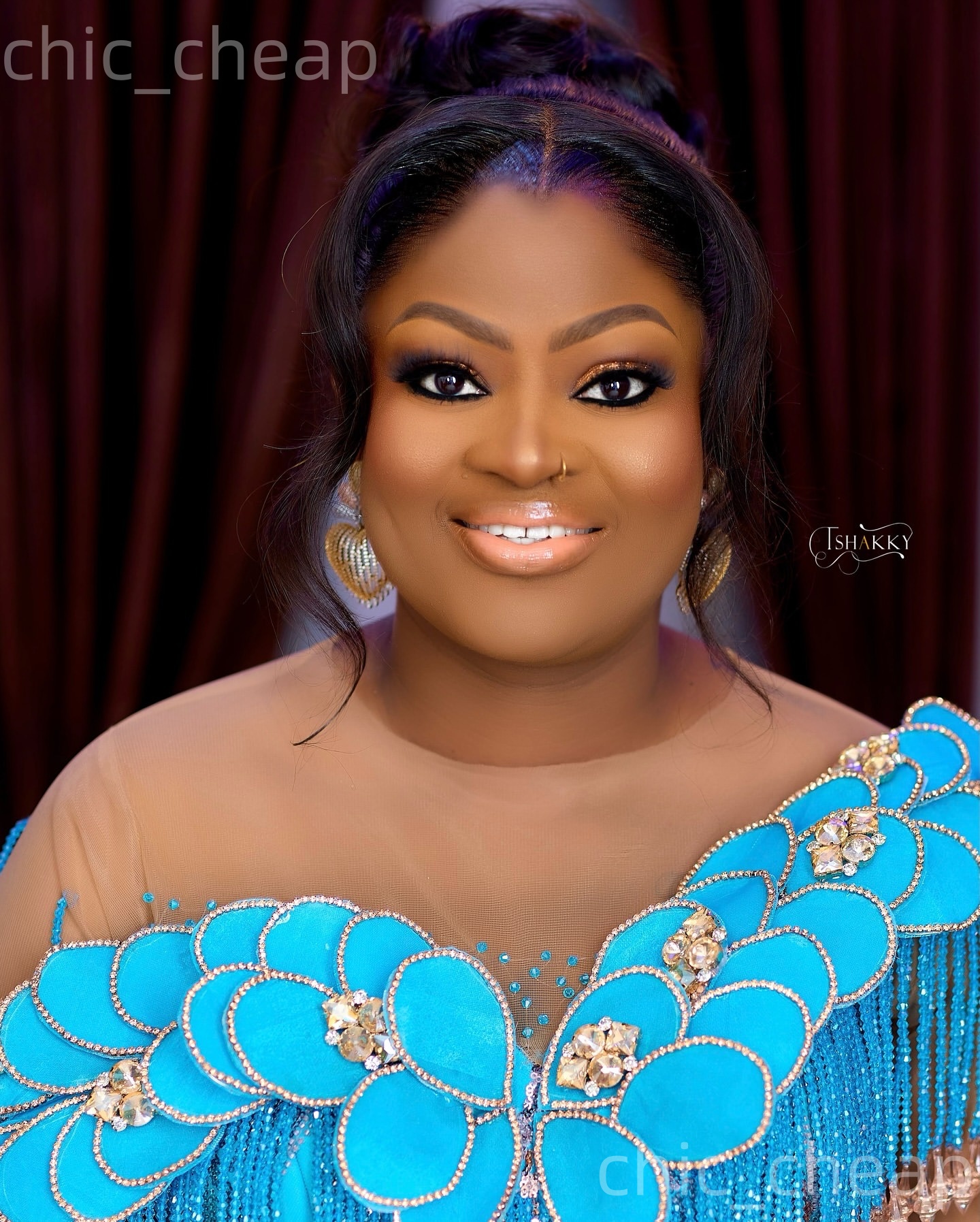 Aso Ebi Sky Blue Mermaid Prom Dresses 2026 Tassels Florals Crystals Evening Formal Party Second Birthday Engagement Gowns Plus Size Dress For Special 