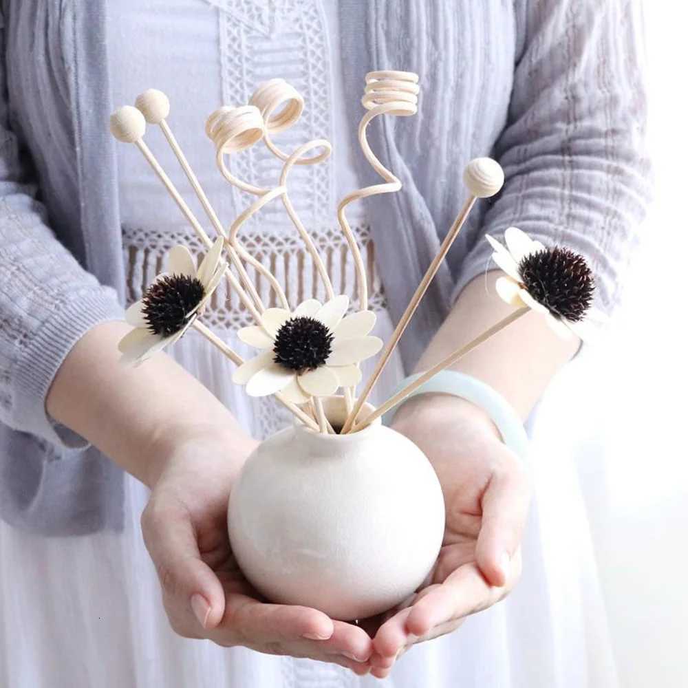 Aromatherapy No Fire Vine Branch er Reed Diffuser Sets Glass Bottle Fresh Air Bedroom Bathroom Office Decor With Fragrance Y251204